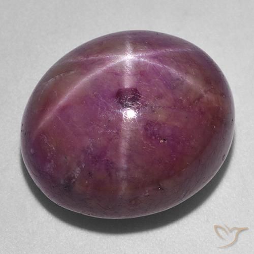 36.24ct Natural Púrpura rojizo rubí estrella, Ovalada, Opaco