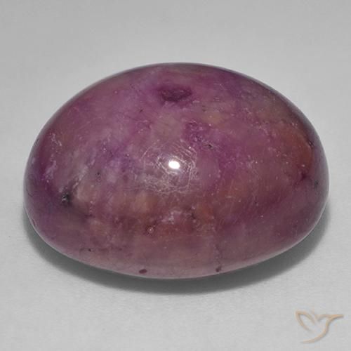 rubí estrella Púrpura rojizo natural de 36.24 ct, Ovalada, Opaco