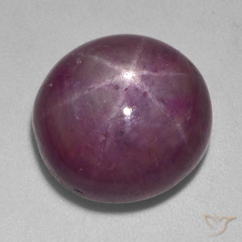rubí estrella Púrpura ciruela natural de 15.13 ct, Ovalada, Opaco