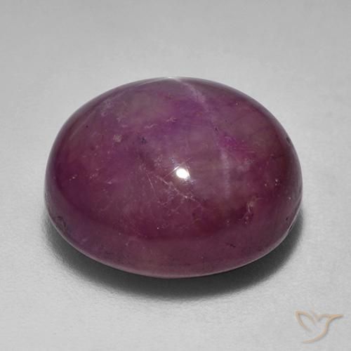 rubí estrella Púrpura ciruela natural de 15.13 ct, Ovalada, Opaco