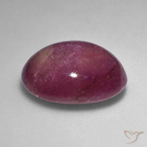 rubí estrella Púrpura ciruela natural de 12.45 ct, Ovalada, Opaco