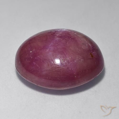 rubí estrella Púrpura medio natural de 12.55 ct, Ovalada, Opaco