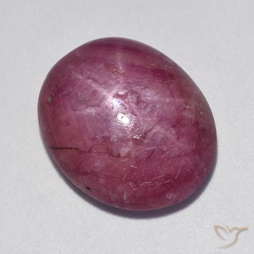 11.80ct Natural Rosado magenta rubí estrella, Ovalada, Opaco