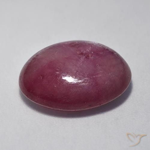 rubí estrella Rosado magenta natural de 11.80 ct, Ovalada, Opaco
