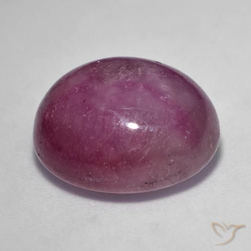 rubí estrella Púrpura rojizo natural de 15.09 ct, Ovalada, Opaco