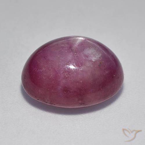 rubí estrella Púrpura rojizo natural de 9.44 ct, Ovalada, Opaco