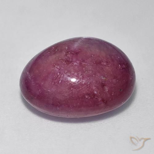 rubí estrella Púrpura ciruela natural de 12.54 ct, Ovalada, Opaco