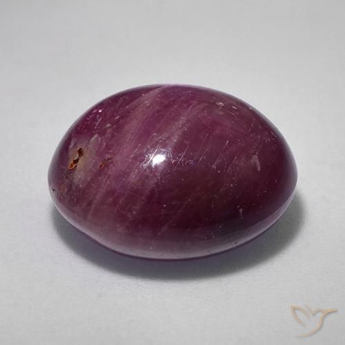 rubí estrella Púrpura rojizo natural de 13.18 ct, Ovalada, Opaco