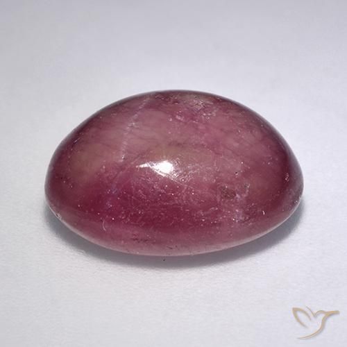 rubí estrella Púrpura medio natural de 11.40 ct, Ovalada, Opaco