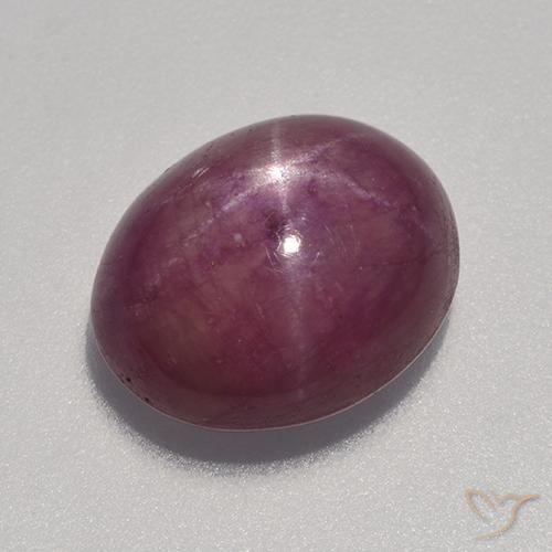9.04ct Natural Rojo frambuesa rubí estrella, Ovalada, Opaco