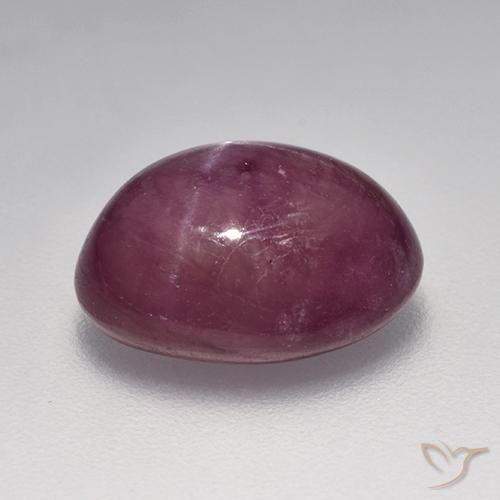 rubí estrella Rojo frambuesa natural de 9.04 ct, Ovalada, Opaco