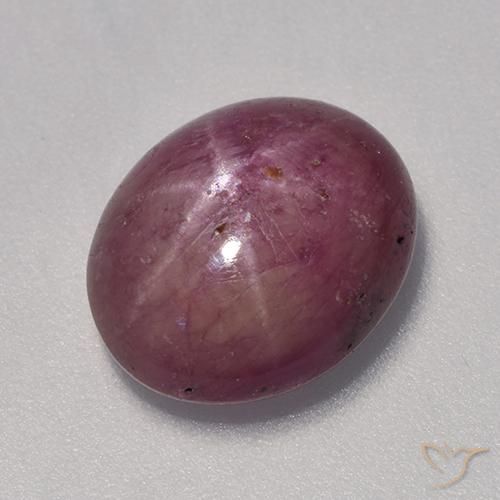 7.06ct Natural Rojo frambuesa rubí estrella, Ovalada, Opaco