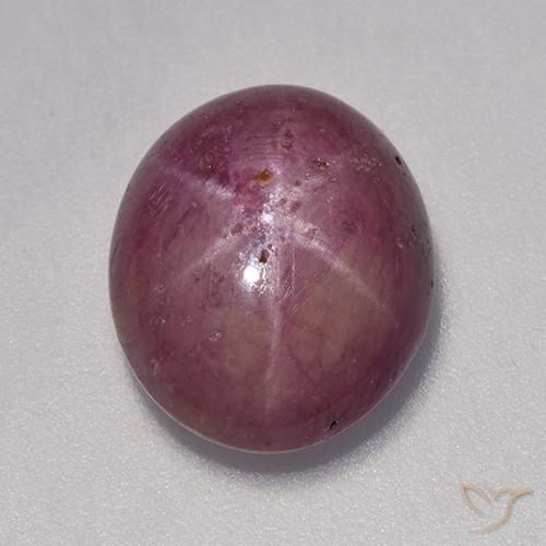 rubí estrella Rojo frambuesa natural de 7.06 ct, Ovalada, Opaco