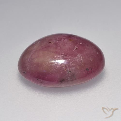 rubí estrella Rojo frambuesa natural de 7.06 ct, Ovalada, Opaco