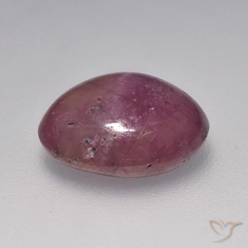 rubí estrella Rojo medio natural de 6.06 ct, Ovalada, Opaco