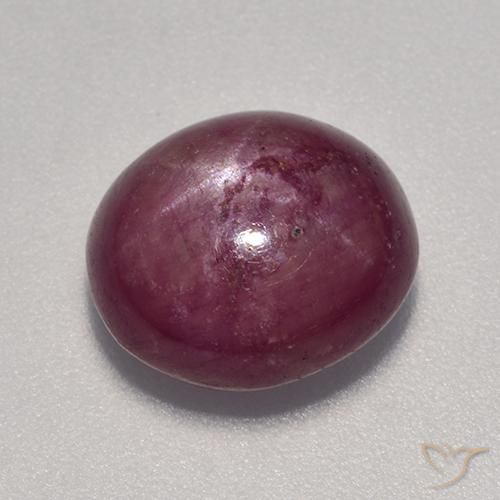 7.13ct Natural Rojo púrpura rubí estrella, Ovalada, Opaco