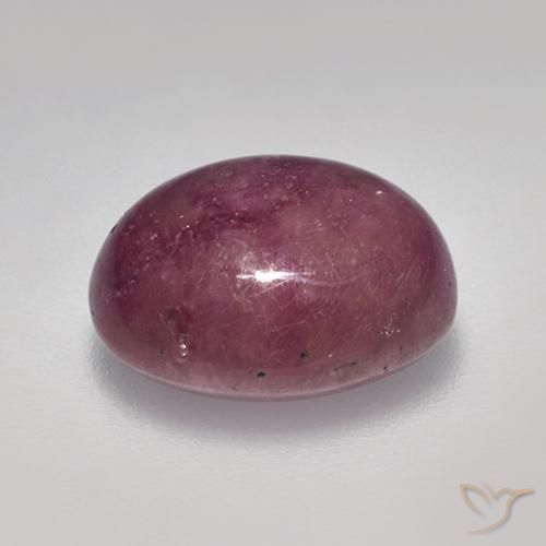 rubí estrella Rojo púrpura natural de 7.13 ct, Ovalada, Opaco