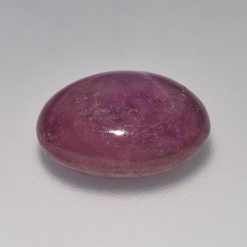 Rubí Estrella Rojo púrpura natural de 7.10 ct, Corte Óvalo, Opaco