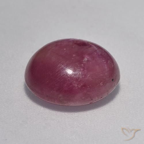 rubí estrella Púrpura rojizo natural de 5.68 ct, Ovalada, Opaco