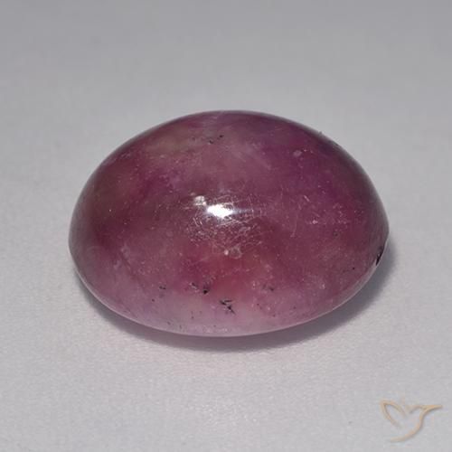 rubí estrella Púrpura ciruela natural de 11.15 ct, Ovalada, Opaco