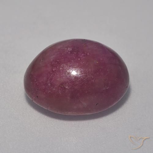 rubí estrella Púrpura ciruela natural de 10.98 ct, Ovalada, Opaco