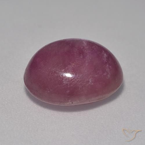 rubí estrella Púrpura ciruela natural de 6.32 ct, Ovalada, Opaco