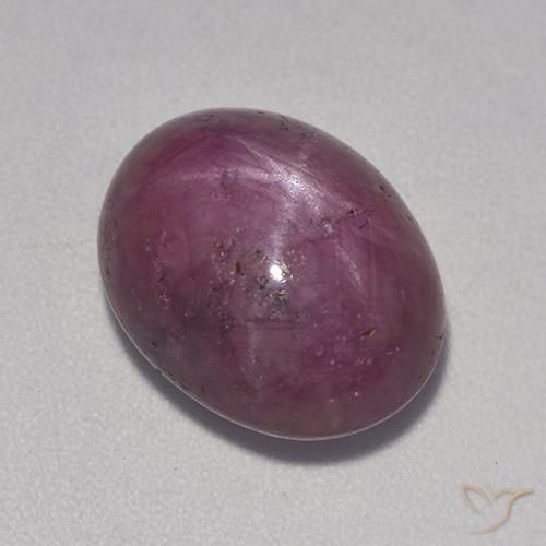 rubí estrella Púrpura rojizo natural de 9.38 ct, Ovalada, Opaco