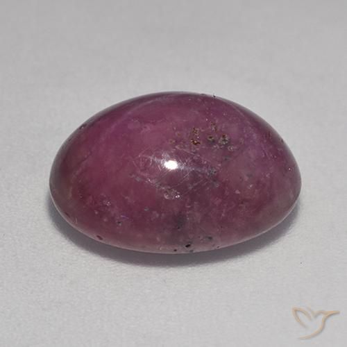rubí estrella Púrpura rojizo natural de 9.38 ct, Ovalada, Opaco