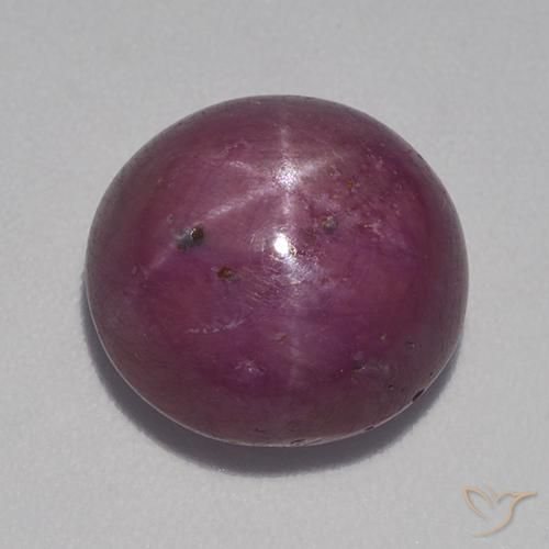 10.64ct Natural Púrpura rojizo rubí estrella, Ovalada, Opaco