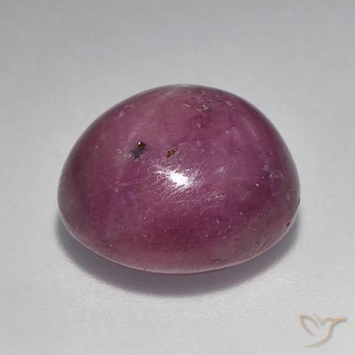 rubí estrella Púrpura rojizo natural de 10.64 ct, Ovalada, Opaco