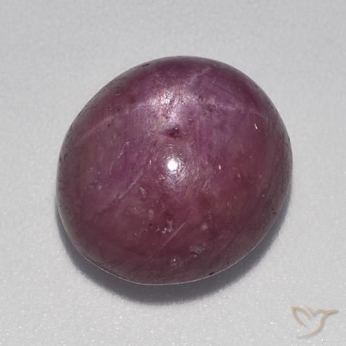 rubí estrella Púrpura rojizo natural de 9.28 ct, Ovalada, Opaco