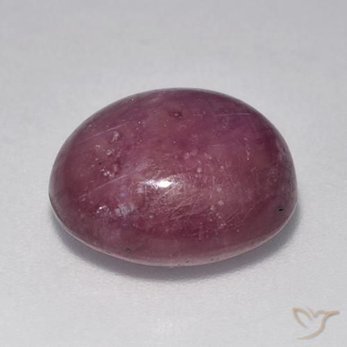 rubí estrella Púrpura rojizo natural de 9.28 ct, Ovalada, Opaco