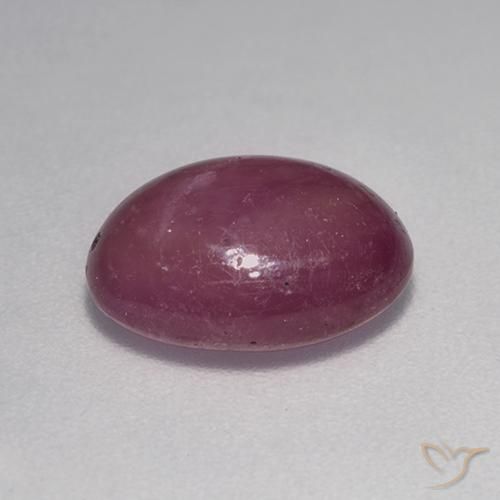 rubí estrella Púrpura ciruela natural de 4.56 ct, Ovalada, Opaco