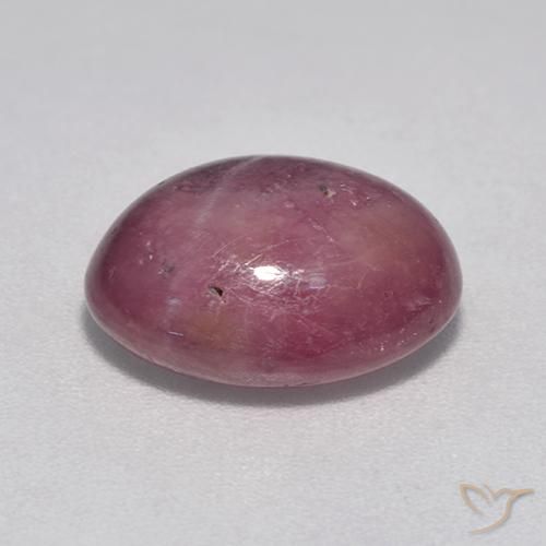 rubí estrella Púrpura ciruela natural de 7.78 ct, Ovalada, Opaco