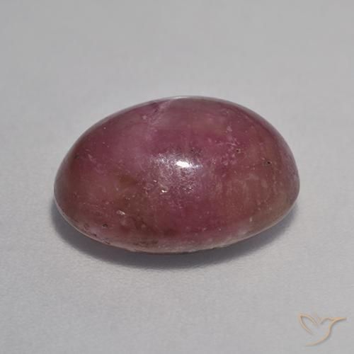 rubí estrella Púrpura ciruela natural de 8.17 ct, Ovalada, Opaco