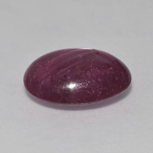 rubí estrella Rojo oscuro natural de 5.06 ct, Ovalada, Translúcido