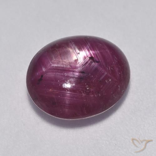 4.48ct Natural Rojo frambuesa rubí estrella, Ovalada, Translúcido