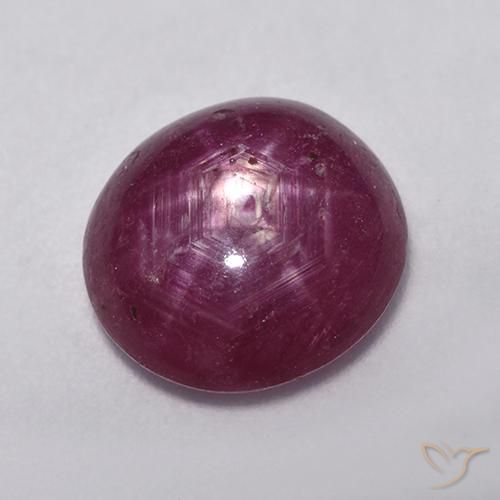 4.76ct Natural Rojo frambuesa rubí estrella, Ovalada, Translúcido