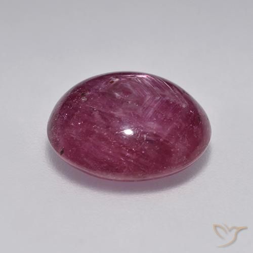 rubí estrella Rojo frambuesa natural de 4.76 ct, Ovalada, Translúcido