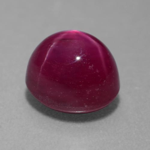 Rubí estrella púrpura natural de 4,05 ct, corte óvalo, translúcido