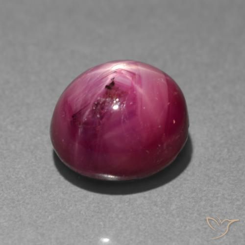 rubí estrella Rosado magenta natural de 4.05 ct, Ovalada, Translúcido