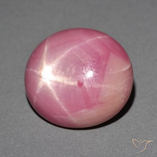 rubí estrella Rosa magenta natural de 35.88 ct, Ovalada, Opaco