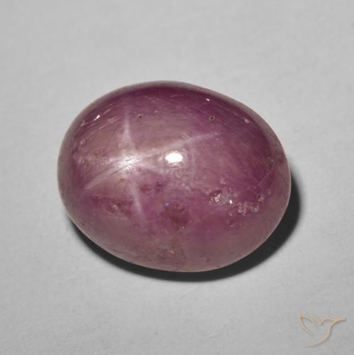 rubí estrella Púrpura rojizo natural de 8.61 ct, Ovalada, Opaco
