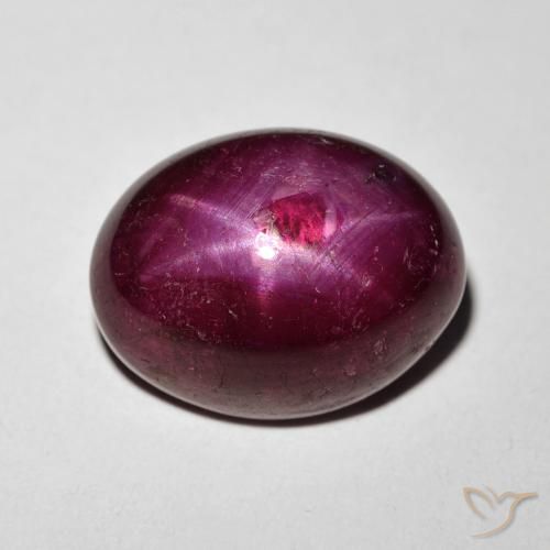 11.24ct Natural Rojo vino rubí estrella, Ovalada, Opaco