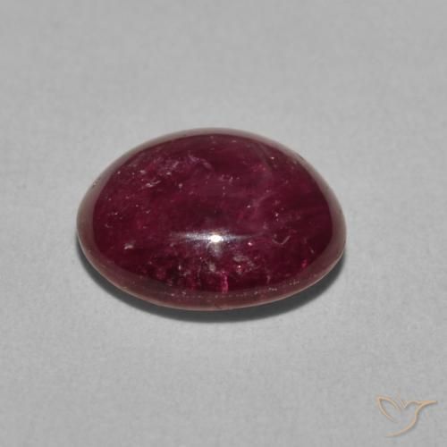 rubí estrella Púrpura rojizo natural de 4.15 ct, Ovalada, Opaco