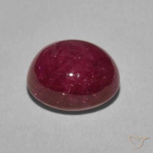 rubí estrella Púrpura baya natural de 5.50 ct, Ovalada, Opaco