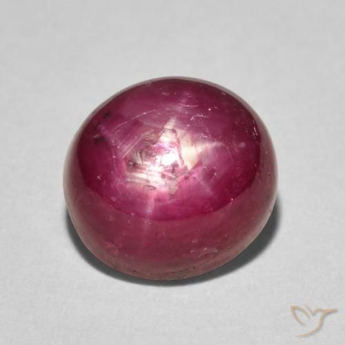 5.27ct Natural Carmesí intenso rubí estrella, Ovalada, Opaco