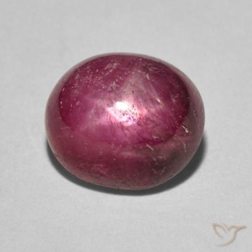5.24ct Natural Rojo mermelada rubí estrella, Ovalada, Opaco