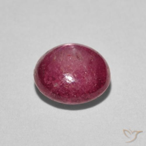 rubí estrella Rojo mermelada natural de 3.12 ct, Redondo, Opaco