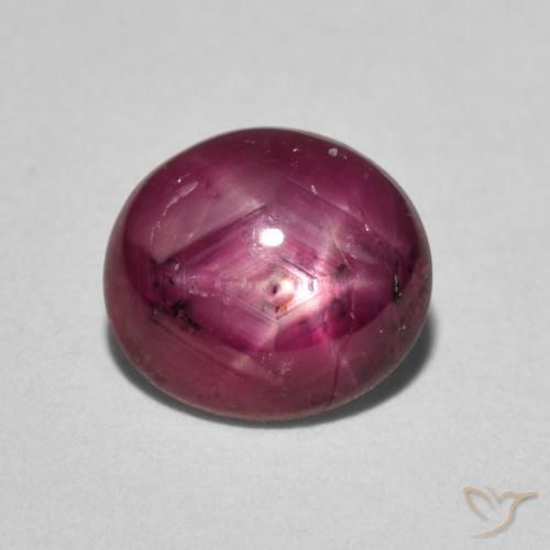 3.05ct Natural Rojo oscuro rubí estrella, Ovalada, Opaco